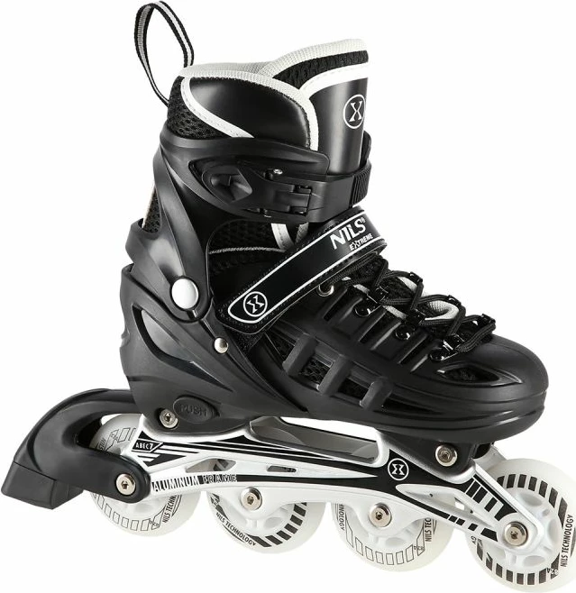 Rollera 4-në-1 Nils Extreme NH10905, të zeza LED, M (35-38)