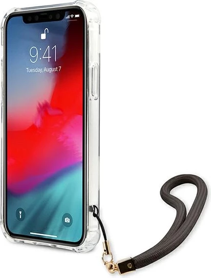 Mbështjellës Guess Marble Collection për iPhone 12 / iPhone 12 Pro, Gri