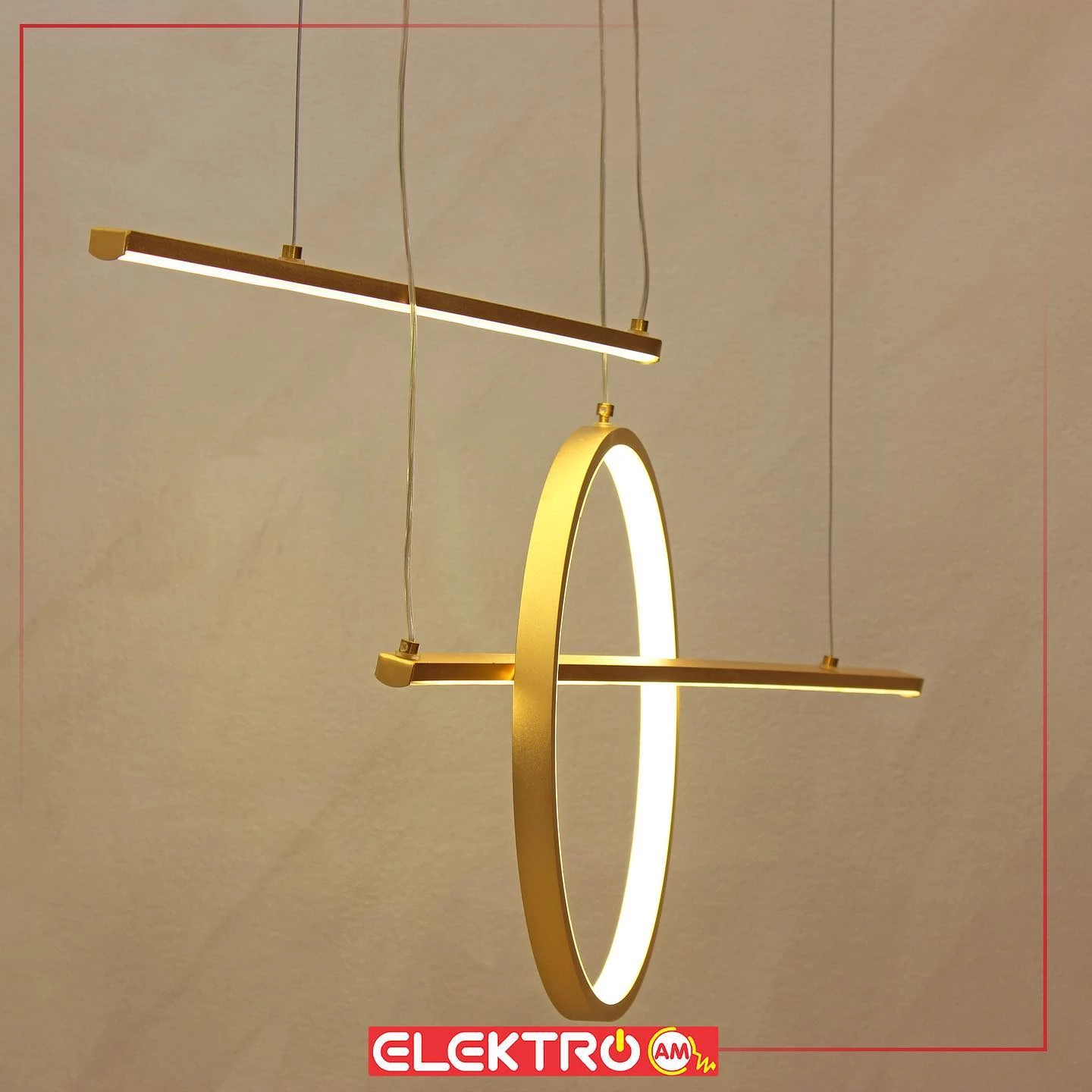 Abazhur trapezarie LED 3009-GD