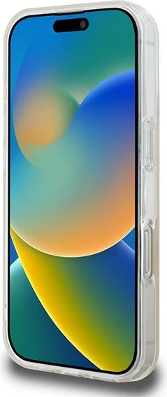 Mbështjellës DKNY Repeat Texture Pattern With Stripe për iPhone 16 Pro Max, Rozë