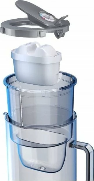Karafë filtrimi uji Aquaphor Glass 2.5L + 1x fishek Maxfor+ MG, gri