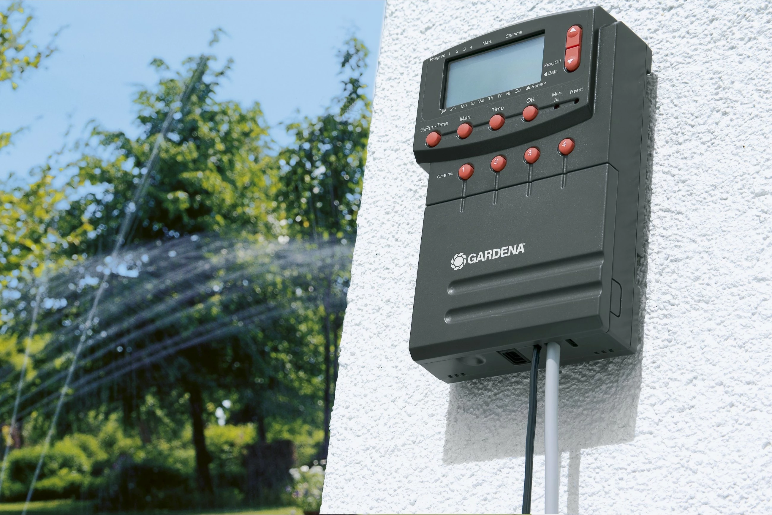 Kabllo lidhëse Gardena 24 V, 15 m, gri