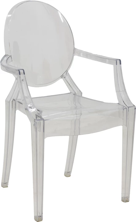 Karrige Narova, PC transparente, 43x48x92cm, set prej 4 copësh