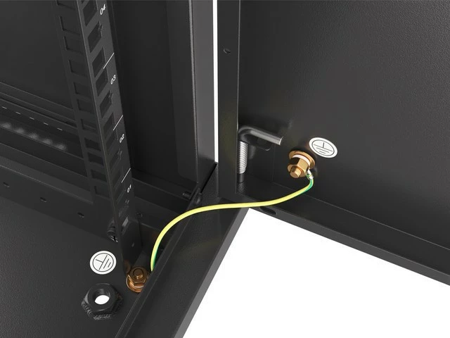 Kasë rrjeti Lanberg WF01-6409-00B, 19", 6U, 600x450 mm, e zezë, për mur