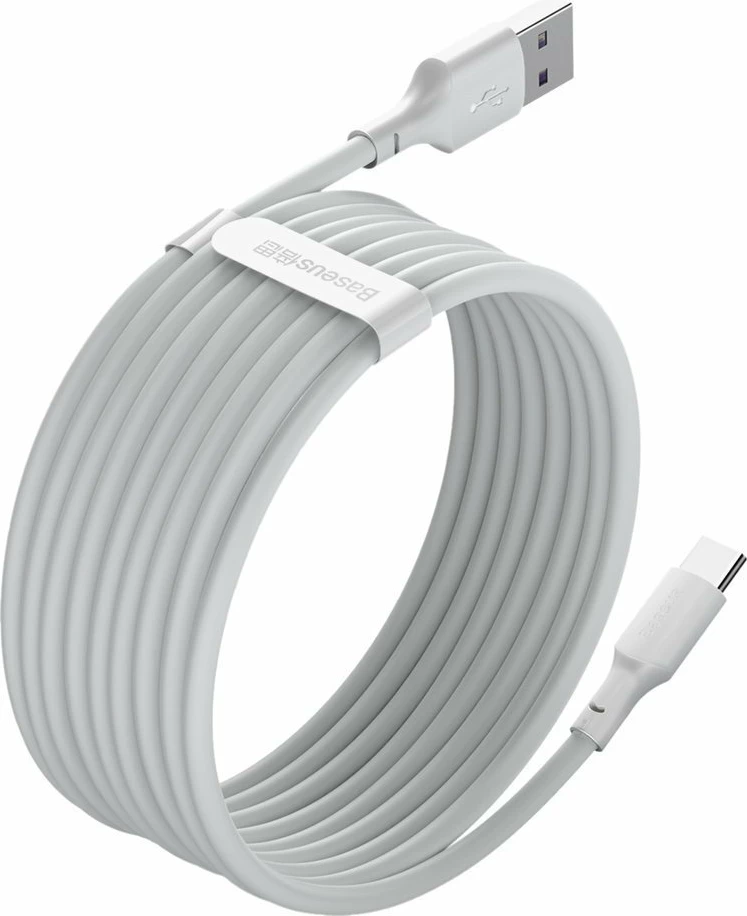 Kabllo USB në USB Type-C Baseus TZCATZJ-02, 1.5m, 40W, Set 2 copë, Bardhë