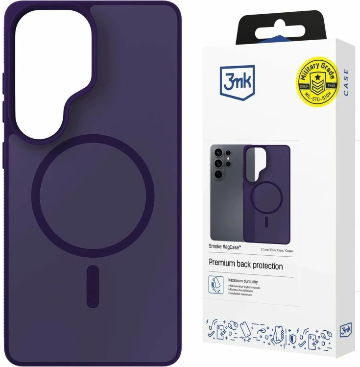 Maskë telefoni 3mk Smoke MagCase Samsung Galaxy S26 Ultra, vjollcë