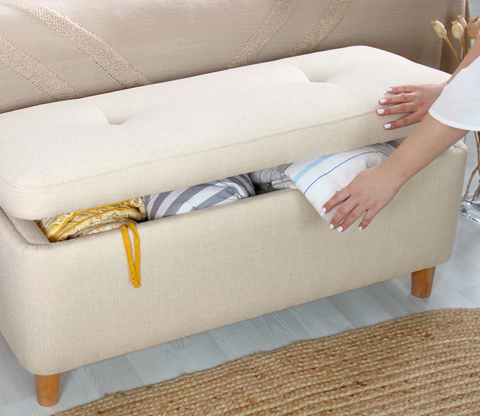 Puf Atelier del Sofa, ngjyrë krem, Rocio