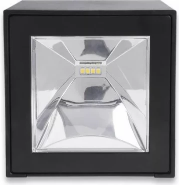 Llambë muri solare LED Asalite ASAL0283 3W 200 lm 4000K IP44 me sensor microwave 100x100 mm, e zezë, 1 copë