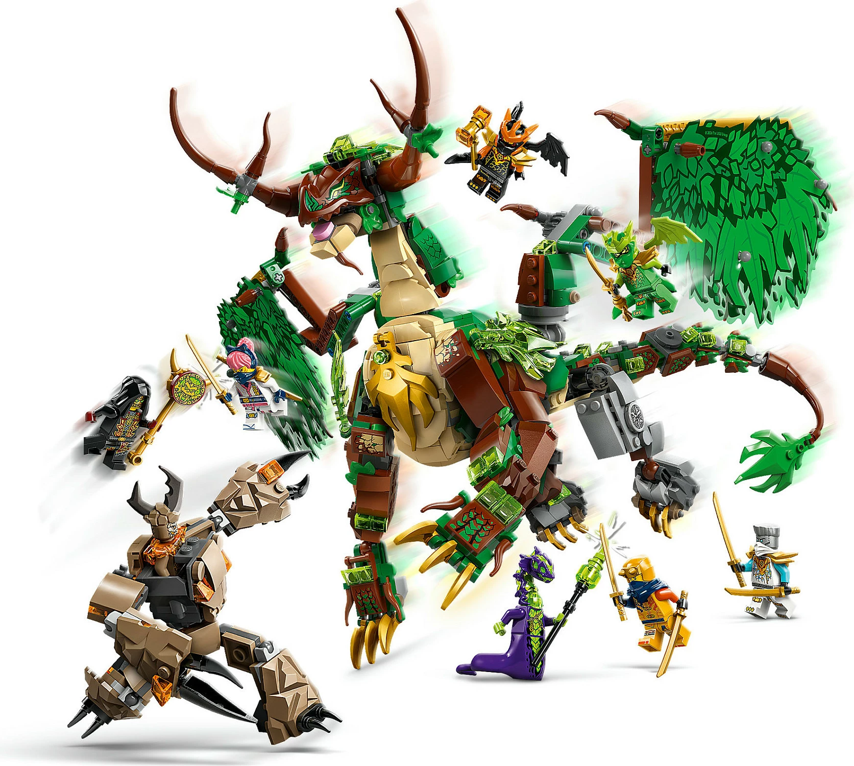 Set ndërtimi LEGO NINJAGO 71859 The Dragon of Life, 1050 copë, multikolor