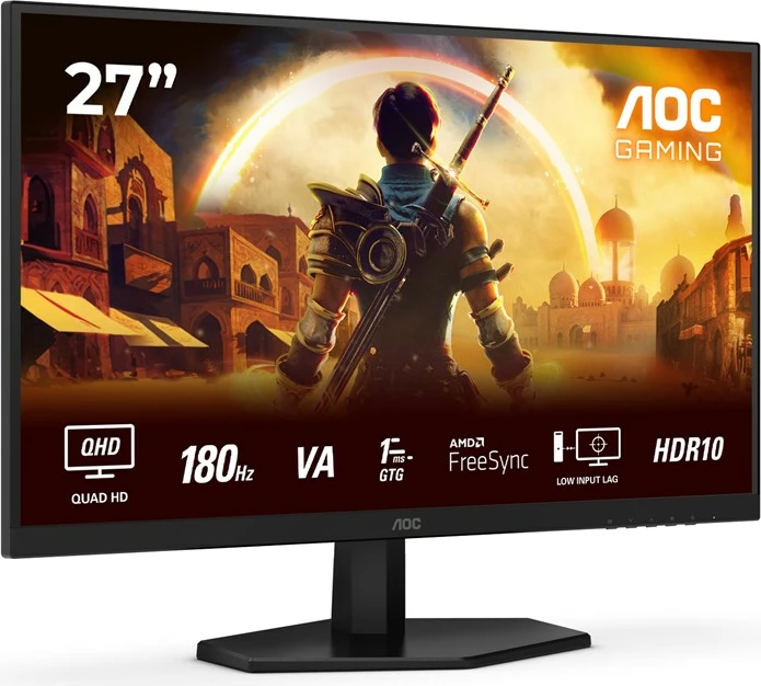 AOC Gaming Q27G42XNE 27" QHD 180Hz - Fast VA, 0.5ms, HDR10, Adaptive Sync
