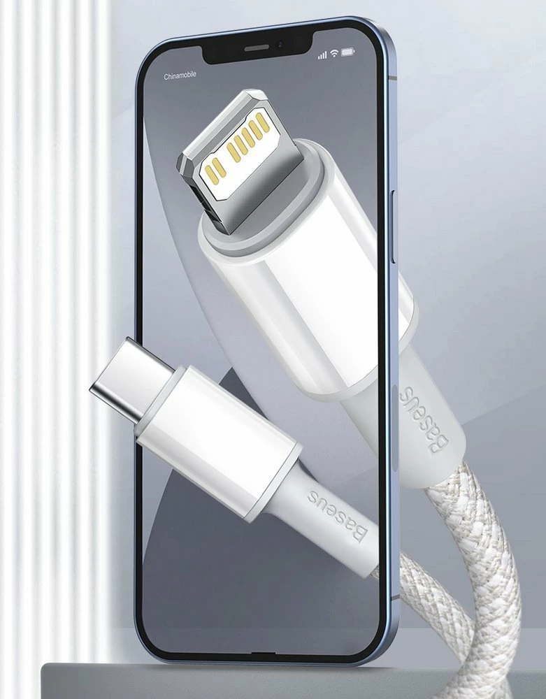 Kabllo Baseus CATLGD-01 USB-C në Lightning, 1m, 20W, e zezë