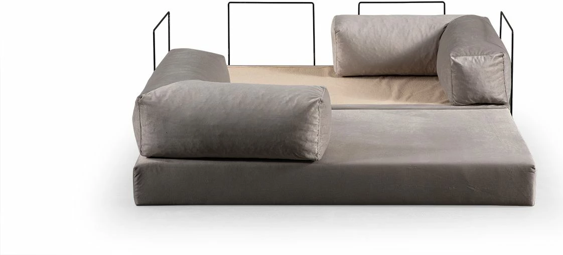Divan-krevat dy vendësh, ngjyrë gri e çelët, Atelier del Sofa, Via Con