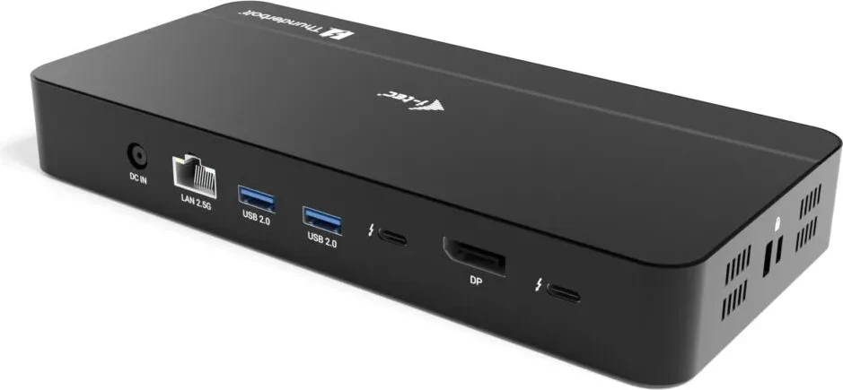 Doking stacion i-tec Thunderbolt 5, triple display, M.2 slot, 6x USB, 2.5 GLAN, Power Delivery 140W, zi