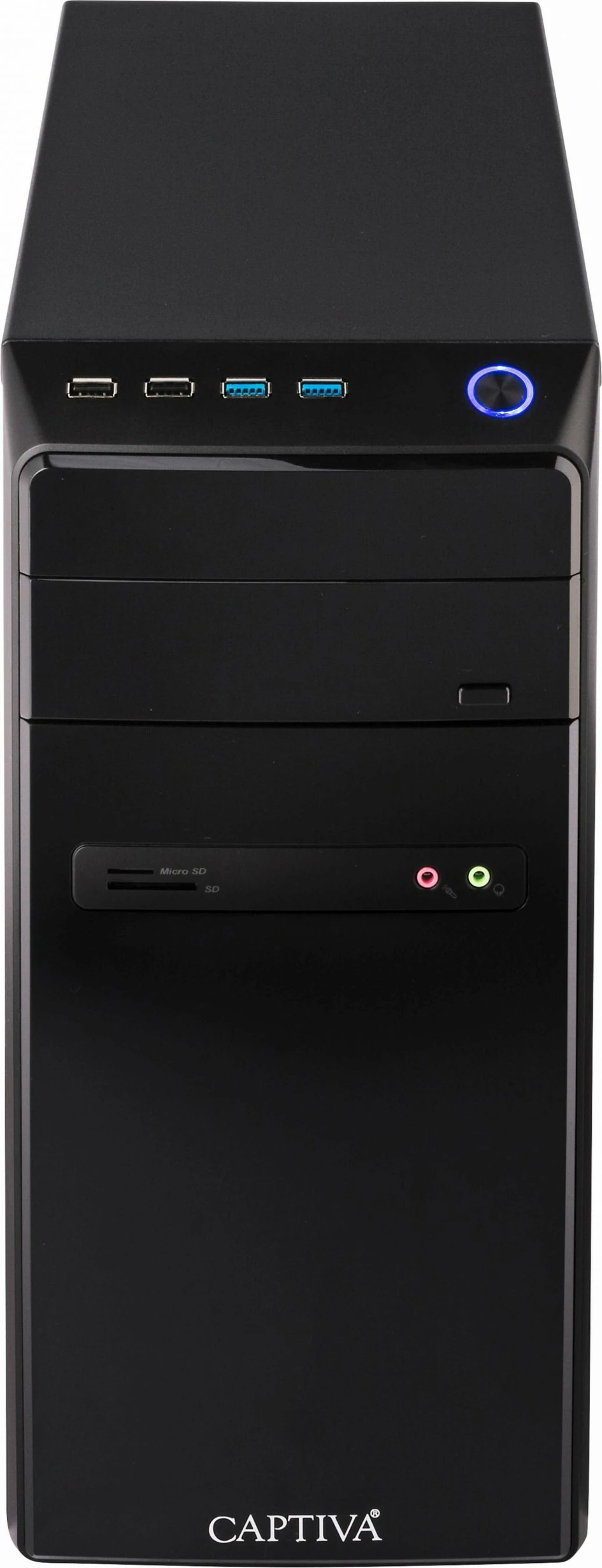 Kompjuter Captiva Power Starter I81-132, Intel i3-12100, 8GB RAM, SSD 250GB, Windows 11, kasë e zezë