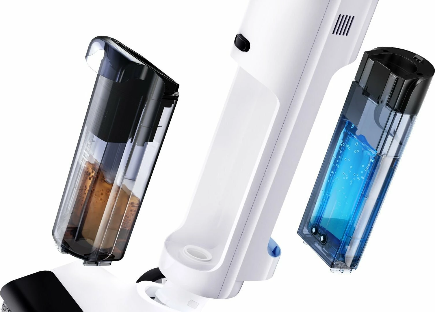 Fshesë me korrent vertikale Xiaomi Truclean W20, wet & dry 3-në-1 (vakum + pastrim me ujë + vetëpastrim), 15000 Pa, 780/550 ml, 2500 mAh, bardhë/zezë