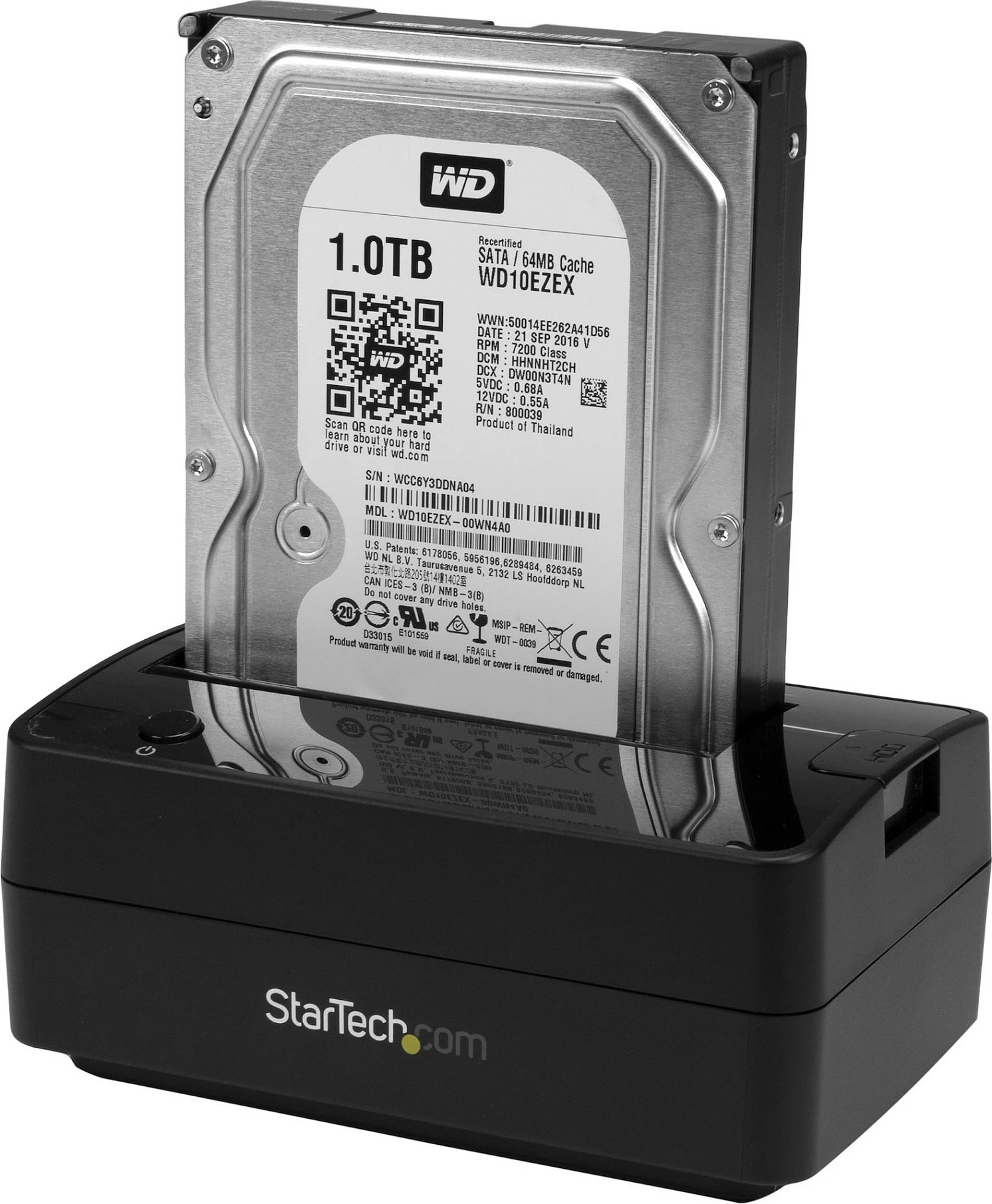 Docking stacion për HDD/SSD StarTech SDOCKU313E, USB 3.2 Gen 2 10Gbps / eSATA, 2.5/3.5", deri 6TB, i zi