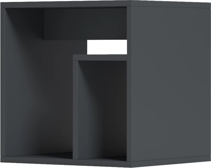 Tavolinë anësore Doublo, ngjyrë antracit, 40x35x40cm