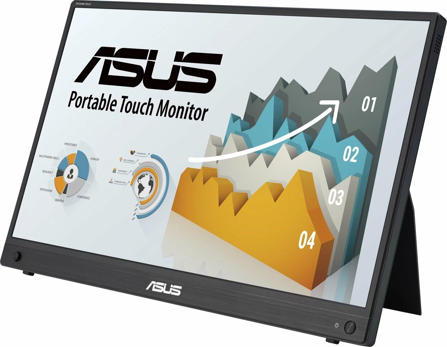 Monitor portativ me prekje Asus ZenScreen Touch MB16AHT (90LM0890-B01170) 15.6\" FHD IPS, USB-C/mini HDMI, i zi