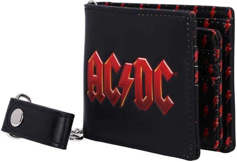 Portofol NEMESIS NOW AC/DC, PU, 11 cm, me zinxhir, i zi