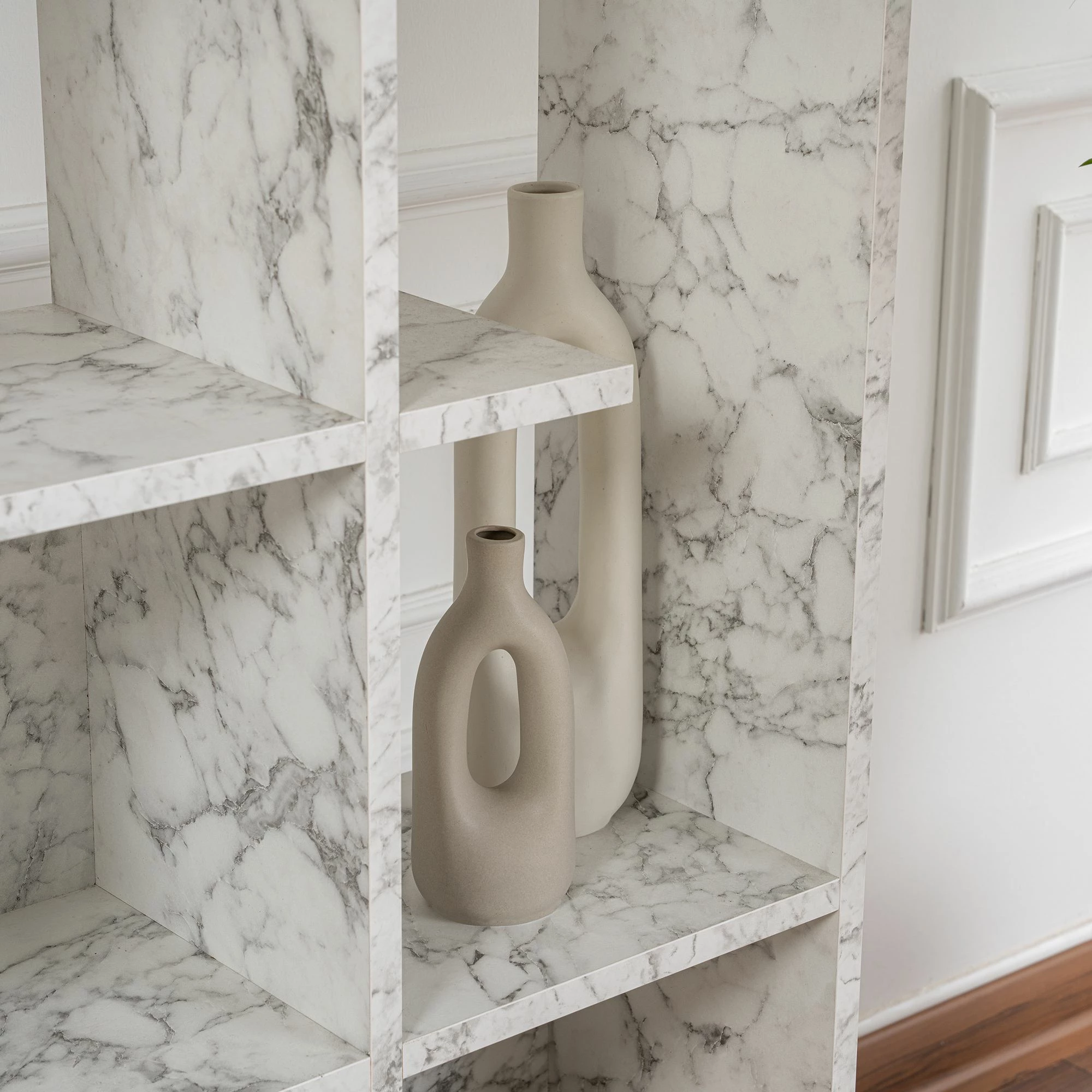 Raft librash Carrara Marble, Skye Decor, 122x188x25.5cm