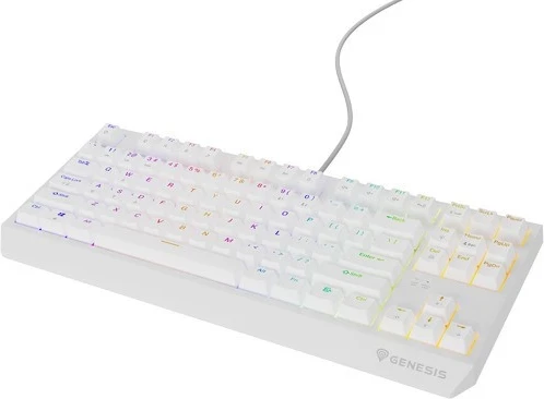 Tastierë mekanike Genesis Thor 230, TKL, RGB Outemu Brown, e bardhë