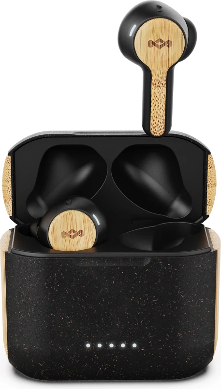 Kufje House of Marley Rebel Signature, True Wireless Bluetooth, 30 orë total, karikim wireless, IPX5, e zeza