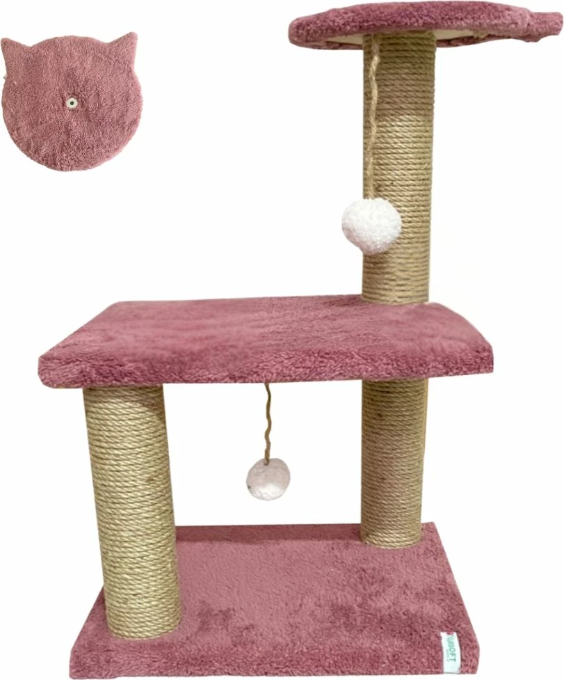 Dërrasë gërvishtëse për mace, dusty rose, Paws & Whiskers, mini
