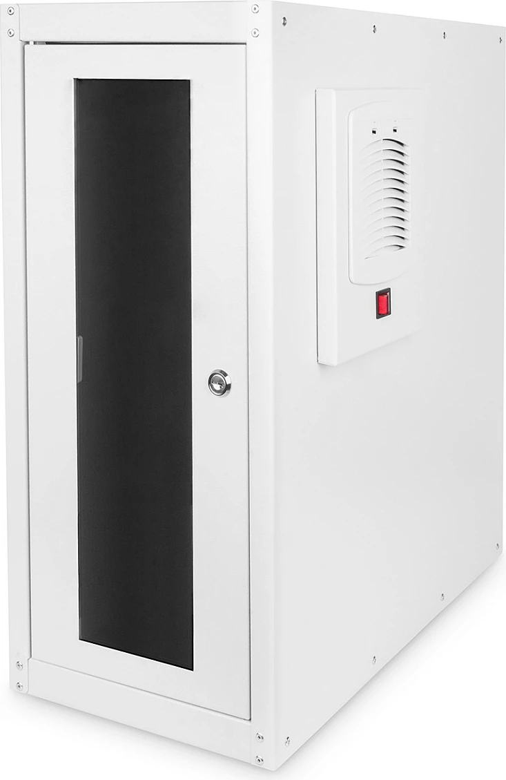 Kasë rrjeti Digitus, PC Schrank, derë xhami, me ventilator, gri