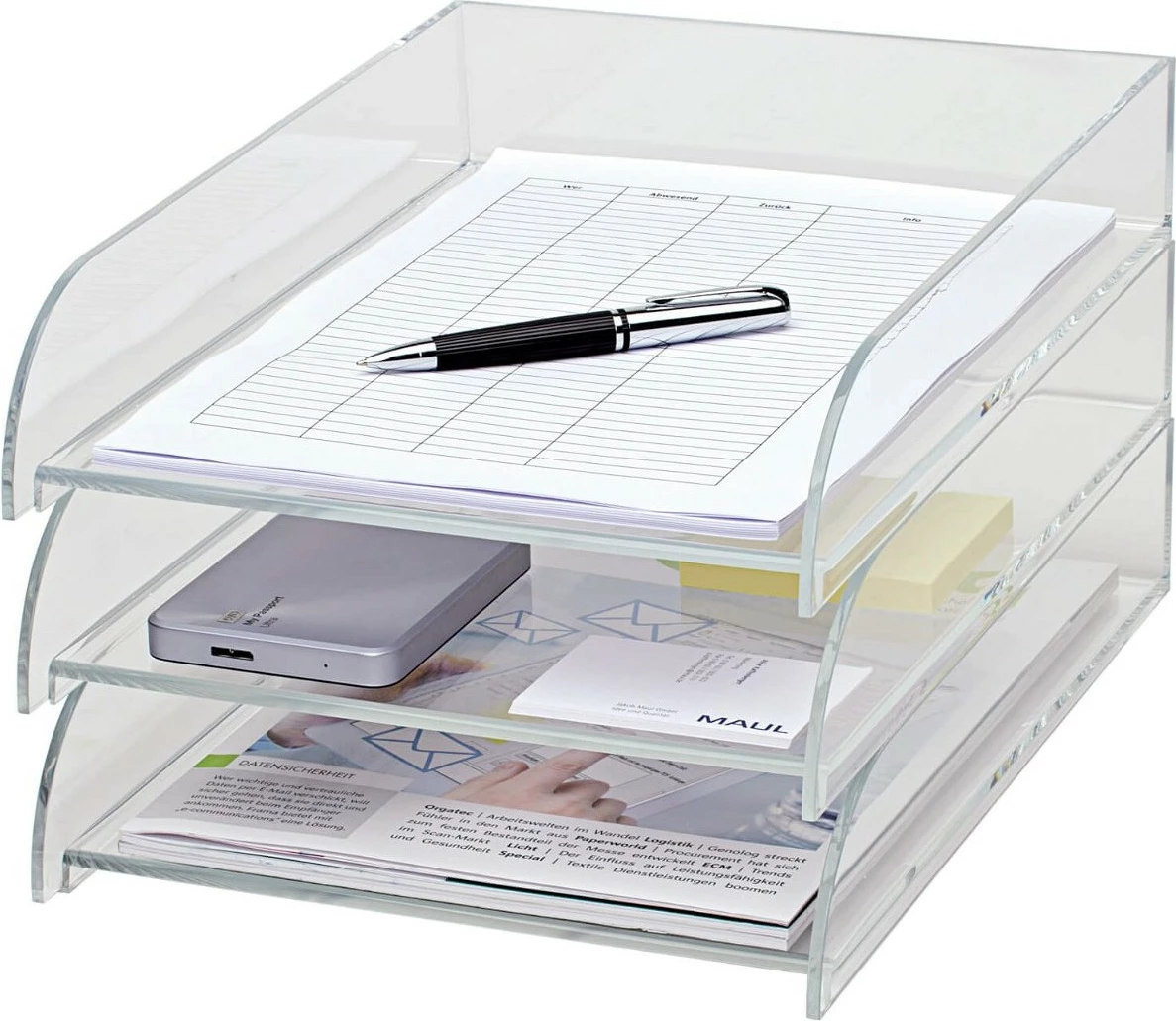 Tabak letre akrilik MAUL, A4, transparent