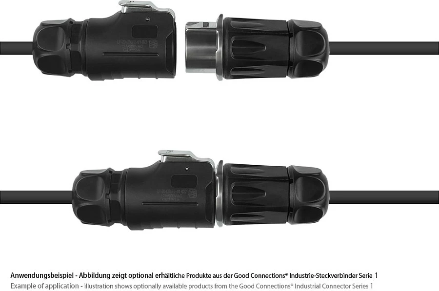 Steker industrial GoodConnections S1, Power 3-Pin M20, i zi