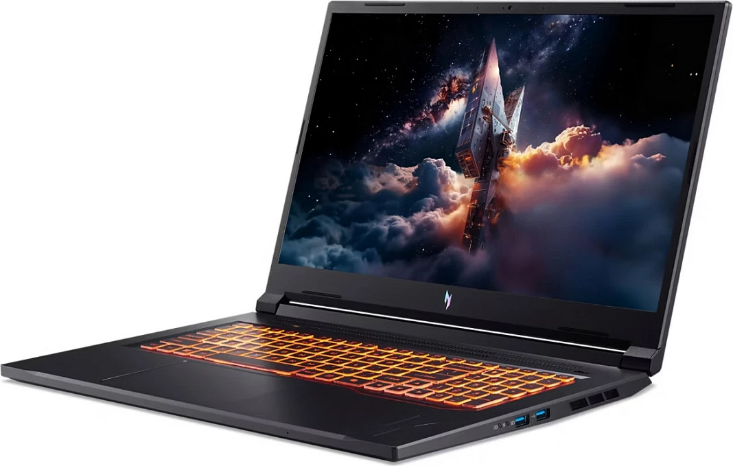 Laptop gaming Acer Nitro V 17 AI ANV17-41-R0D6, Ryzen 5, 16GB RAM, 512GB SSD, RTX 5050 8GB, 17.3" FHD, Obsidian Black