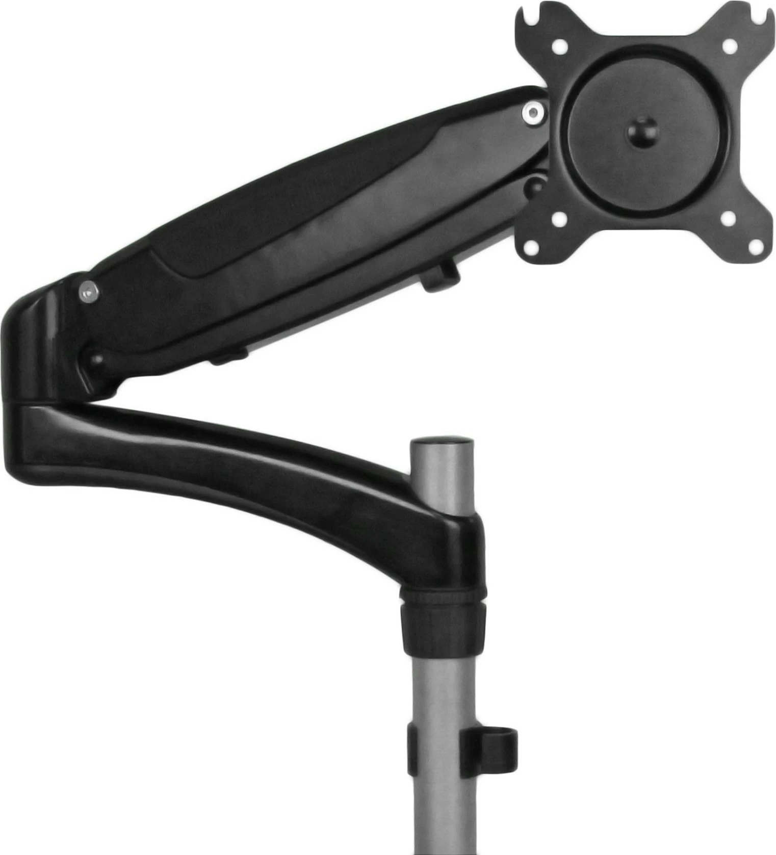 Krah monitori StarTech, clamp për tavolinë, për monitor deri 27" + mbajtës laptopi, 8 kg, alumin/zi