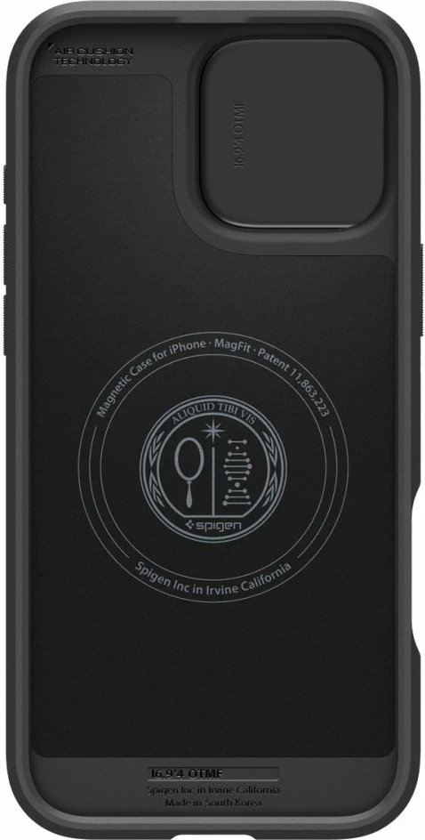 Mbështjellës Spigen Optik Armor Mag për iPhone 16 Pro, MagSafe, i zi