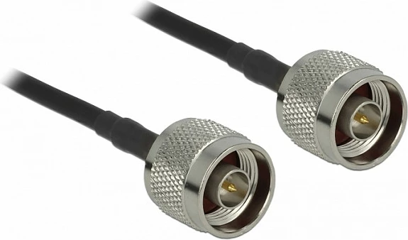 Kabllo koaksiale DeLOCK 90424 LMR195, 10 m, 50 Ω, e zezë/gri