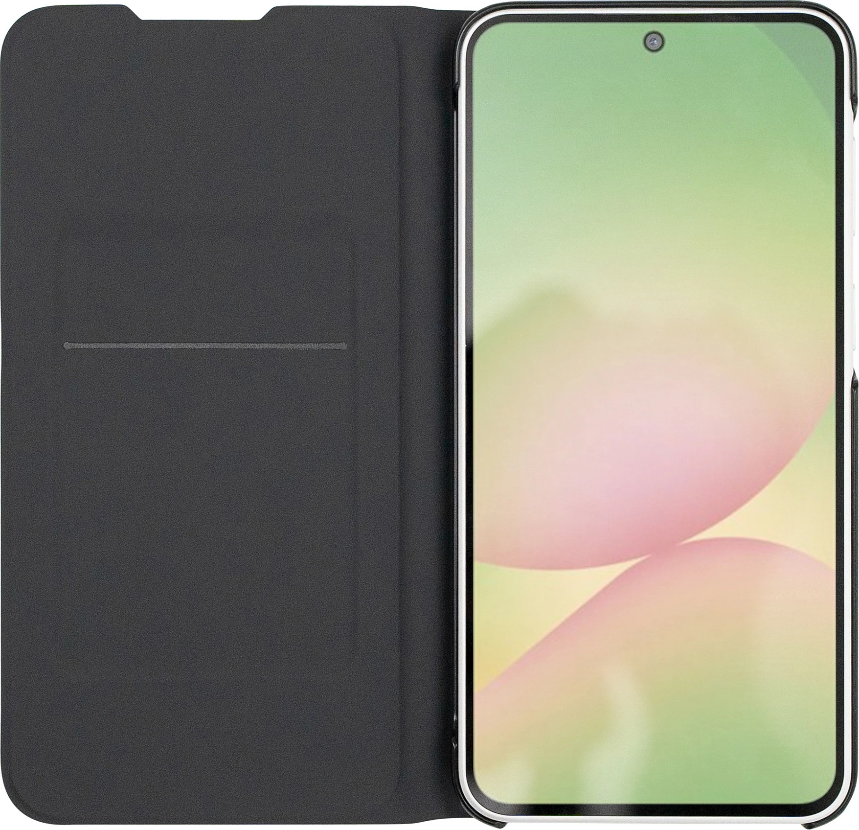 Mbështjellës Samsung Mobeen Flip Cover për Galaxy A57 5G, me xhep karte, i zi
