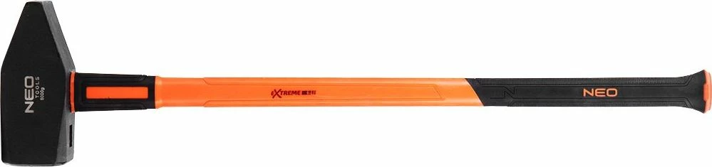 Çekiç bravandreqës Neo 25-155 8 kg, dorezë fiberglasi, portokalli/zi