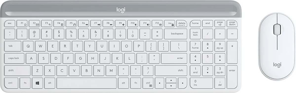 Komplet maus dhe tastierë Logitech MK470 Slim 920-009205 US-International layout e bardhë