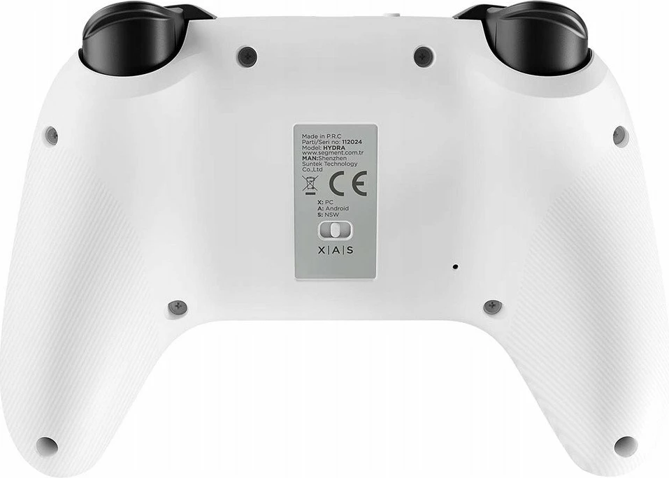 Gamepad Rampage Hydra HYDRA-WHITE, Bluetooth/2.4GHz/USB, RGB, për PC/Switch/telefon, i bardhë
