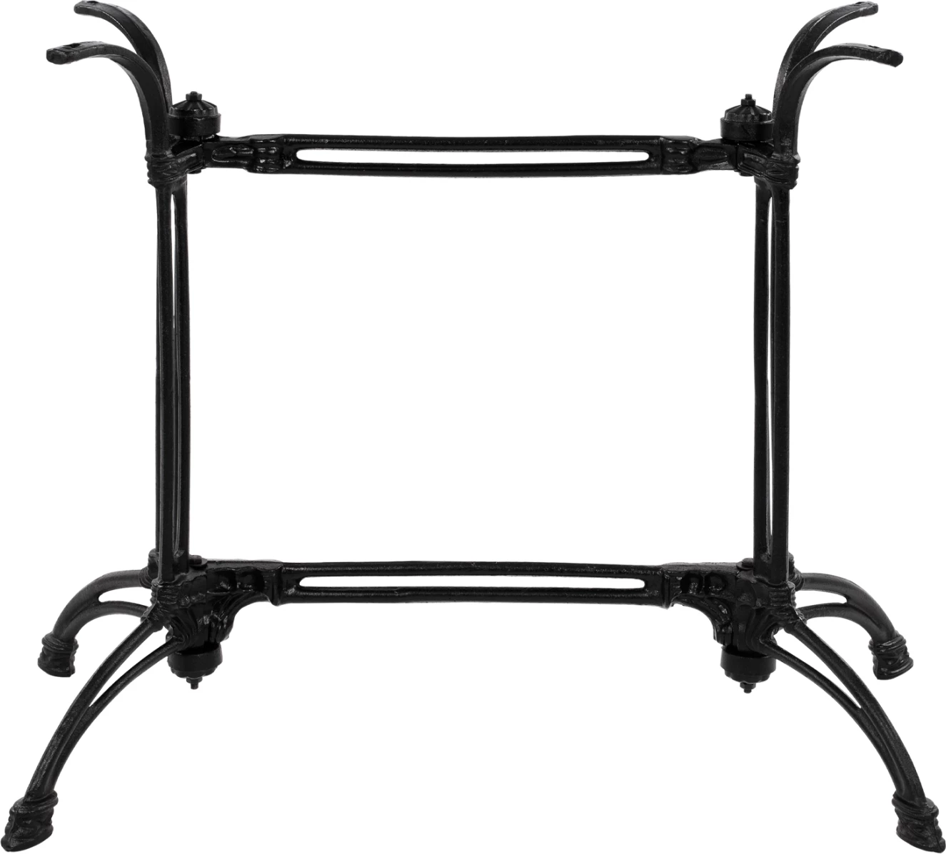 Bazë tavoline nga gize dy kolona FH443 ngjyrë e zezë 82X50X71H