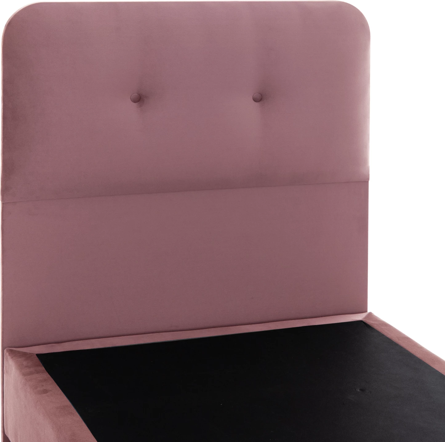 Krevat DOLORES FH649.12 kadife rozë e pluhurosur 90x200 cm
