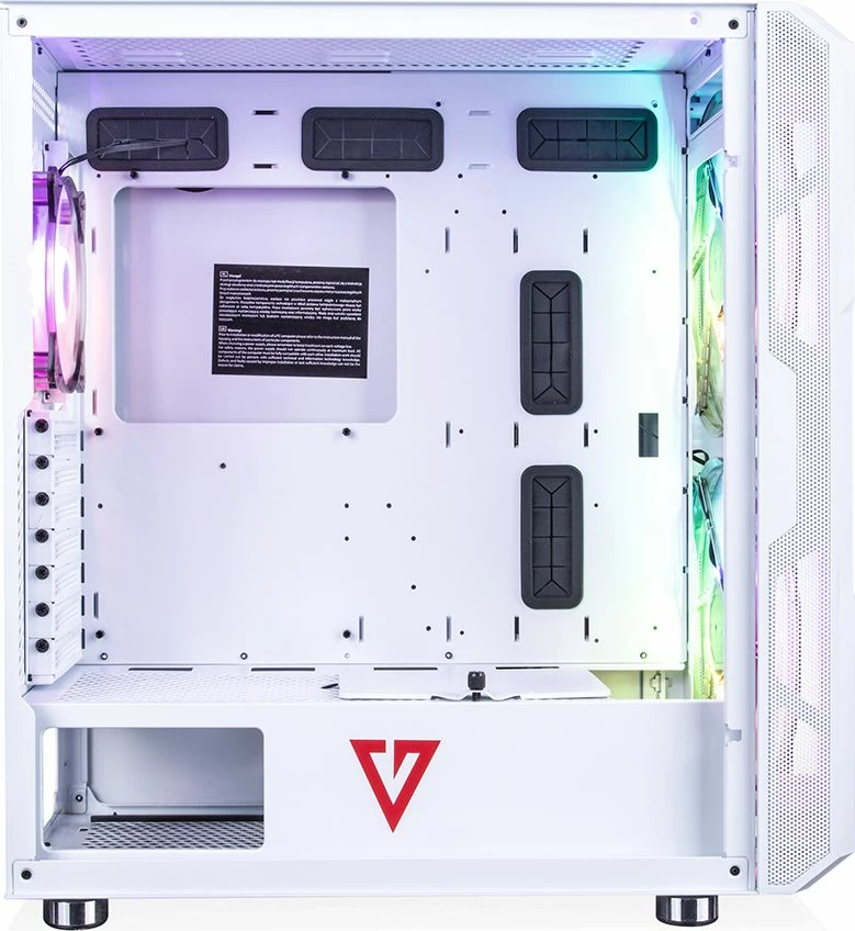 Kasë Modecom Volcano Amirani ARGB AT-AMIRANI-PG-20-000000-0002, Midi Tower ATX, USB-C, ARGB, e bardhë