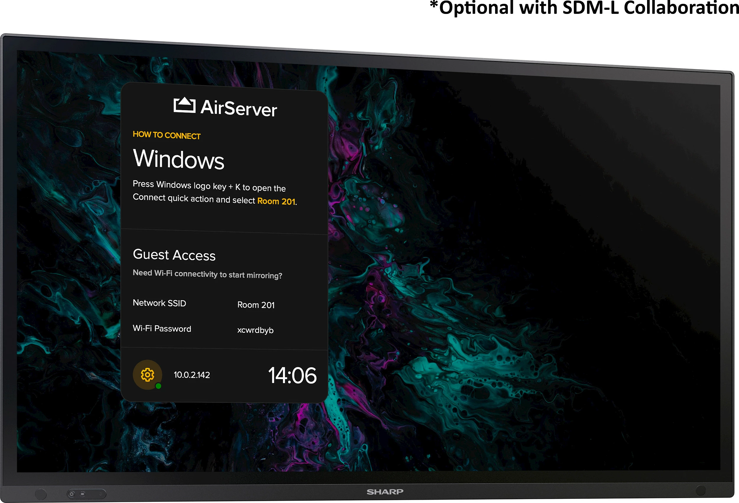 Ekran i madh SHARP NEC PN-LA652 65 inç UHD, interaktiv