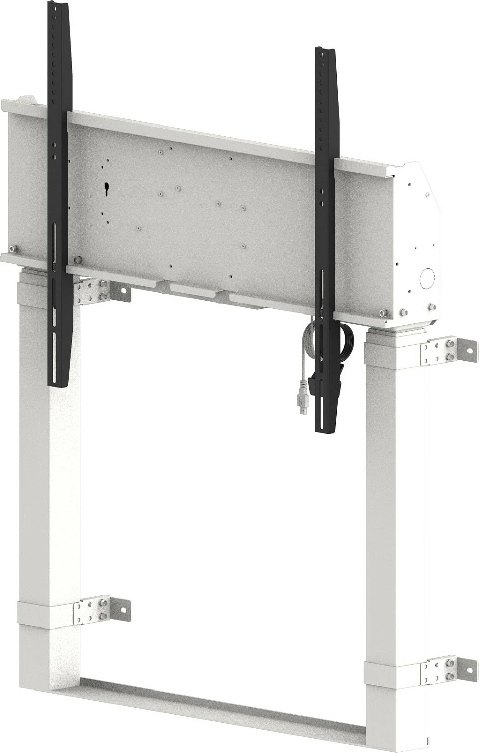 Mbajtëse dyshemeje elektrike për ekran iiyama Pylon, VESA 800x600, deri 120kg, 55-98", e bardhë