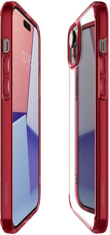 Mbështjellës Spigen Ultra Hybrid për iPhone 15, i kuq