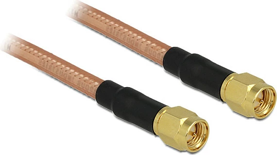 Kabllo koaksiale DeLOCK HF SMA-SMA, RG-142, 1m, 50Ω