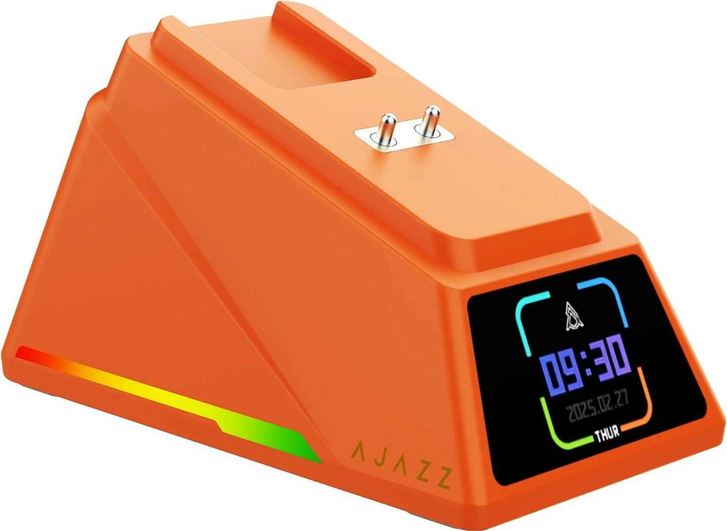 Maus Ajazz AJ159 APEX, wireless/USB-C, 8K polling, sensor PAW3950, me dock karikimi, portokalli