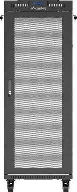Kabinet rack LANBERG 19" 32U 600x800mm, qëndror (standing), derë e perforuar, i zi
