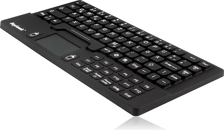 Tastierë mini mekanike KeySonic KSK-5031IN, QWERTZ, me touchpad, USB, e zezë