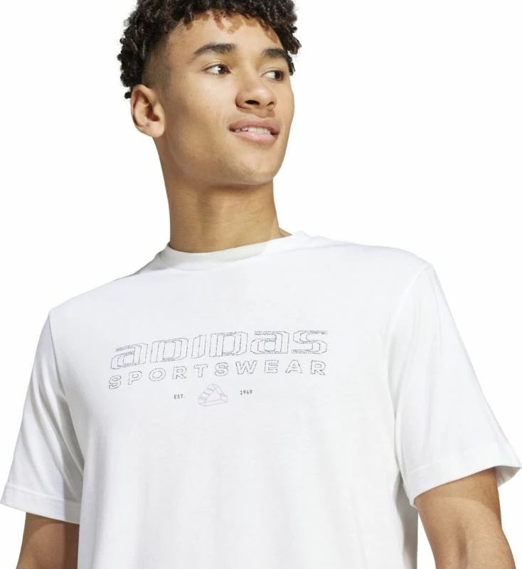 Maicë për meshkuj adidas, e bardhë