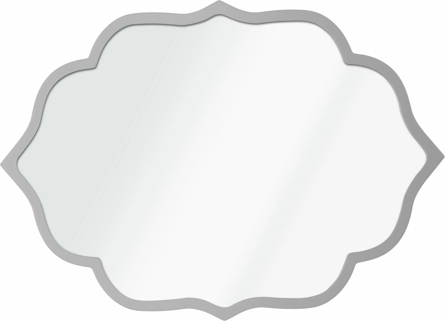 Pasqyrë dekorative, Skye Decor, kadife, 50x70, argjend